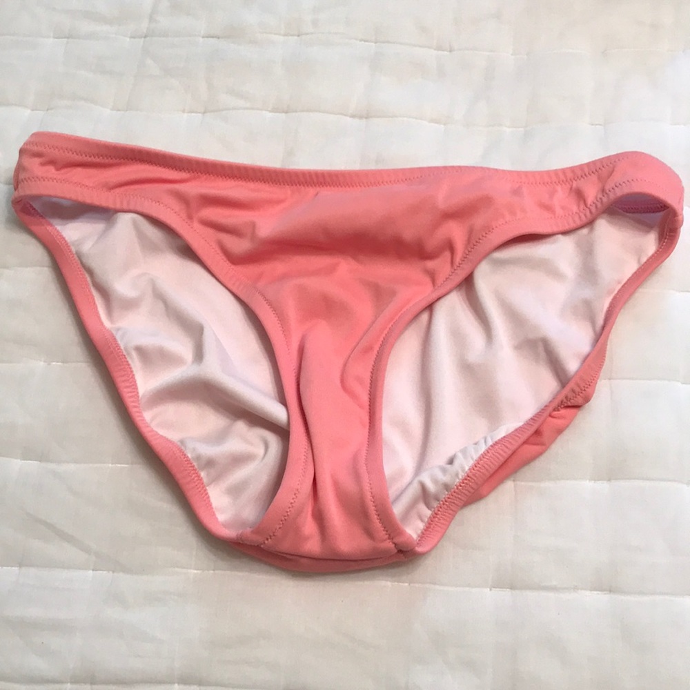 J.Crew pink bikini bottoms, L
